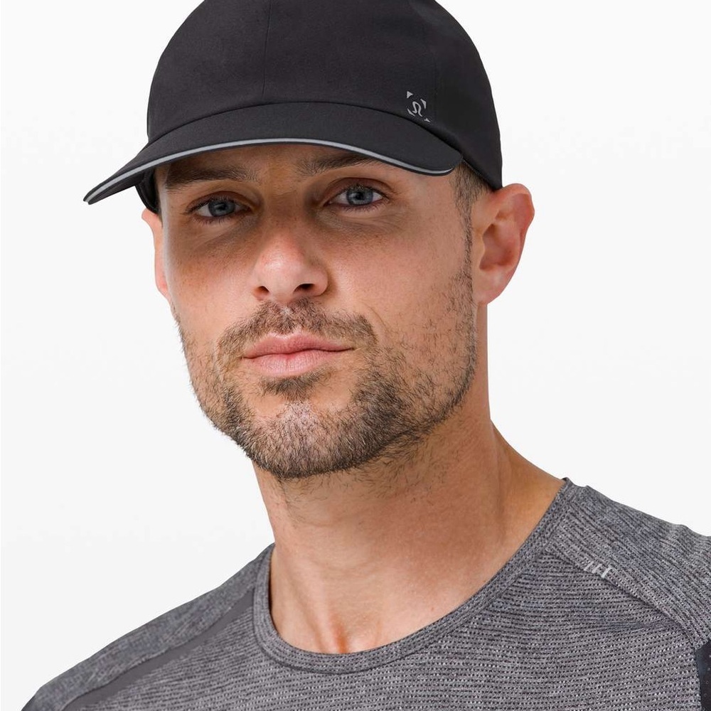 Mens Lightweight Running Lululemon Fast and Free Burgundy Hat Cap O/S